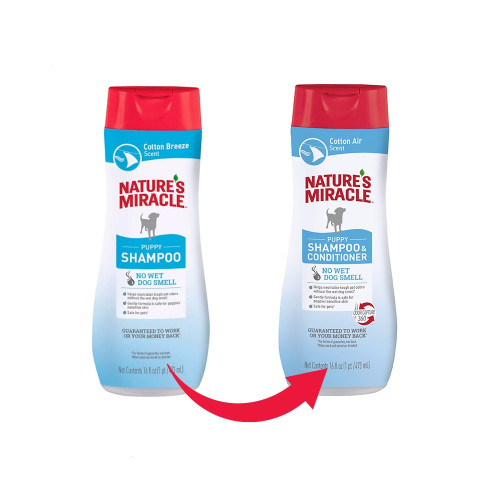 Шампунь-кондиціонер 8in1 Nature’s Miracle для цуценят з ароматом бавовни