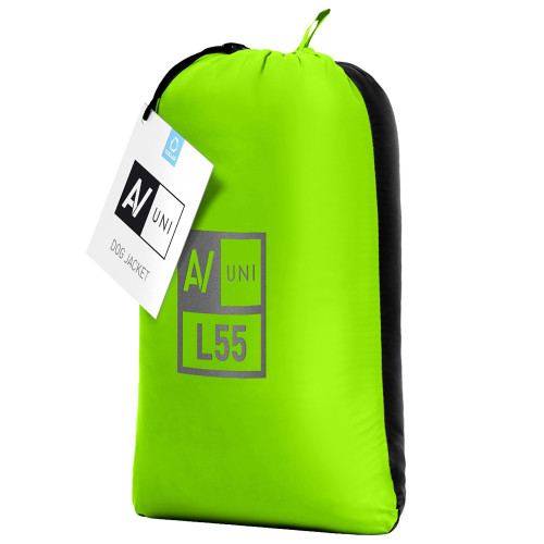 Двухсторонняя куртка-жилетка для собак AiryVest UNI салатово-чёрного цвета