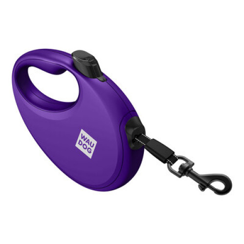 Поводок-рулетка WAUDOG R-leash с контейнером, фиолетовый