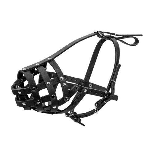 Намордник для собак CoLLaR, черный, натуральная кожа