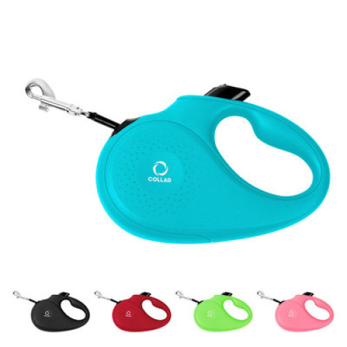 Поводок-рулетка CoLLaR для собак, светоотражающая лента, голубого цвета