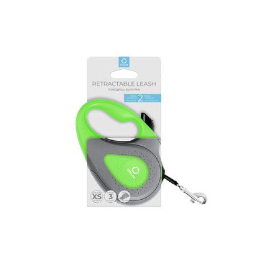 Поводок-рулетка CoLLaR для собак, светоотражающая лента, салатовый