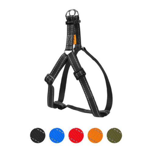 Шлея Dog Extreme з нейлону регульована Чорна