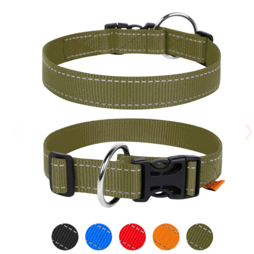 Ошейник для собак Dog Extreme нейлоновый регулируемый хаки