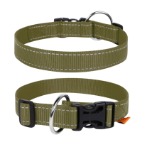 Ошейник для собак Dog Extreme нейлоновый регулируемый хаки