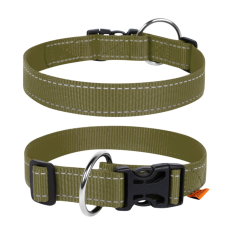 Ошейник для собак Dog Extreme нейлоновый регулируемый хаки