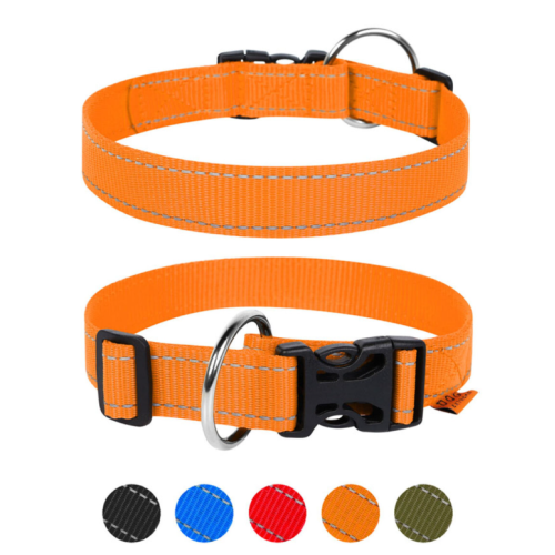 Ошейник для собак Dog Extreme нейлоновый регулируемый оранжевый