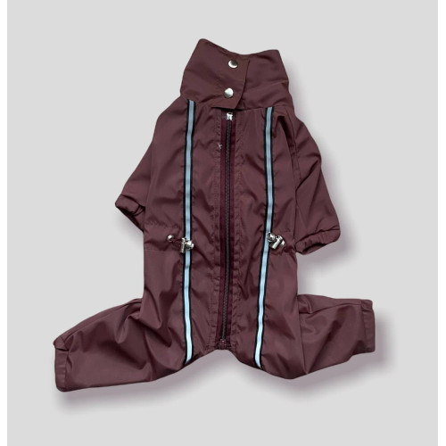 Дождевик-комбинезон для собак DogLove Брауни коричневый (для мальчиков)