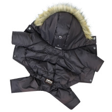 Зимний комбинезон для собак на меху цвета мокко AM-39