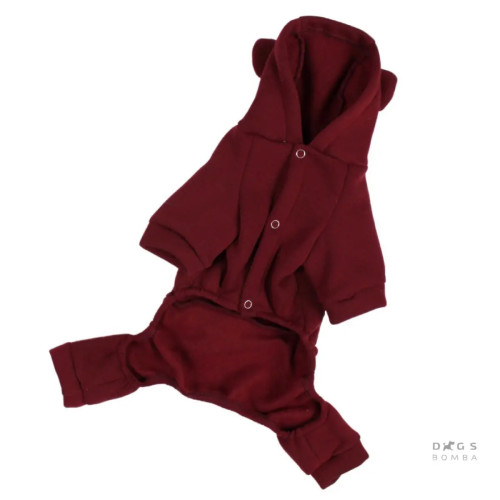 Костюм для собак Dogs Bomba с карманом марсала D-107