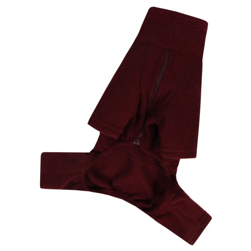 Костюм для собак фліс Polar марсала D-232