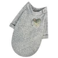 Футболка для собак перфорована сіра F-75