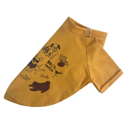 Футболка для собак Літо жовта F-100