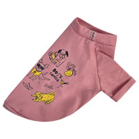 Футболка для собак Лето пудра F-102