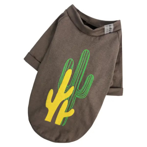 Футболка для собак Кактус шоколад F-85