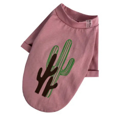 Футболка для собак Кактус пудра F-87