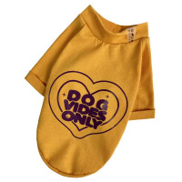 Футболка для собак Dog Vibes жёлтая F-88
