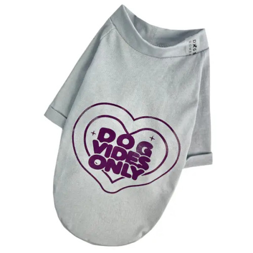 Футболка для собак Dog Vibes серая F-91