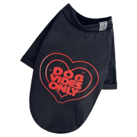 Футболка для собак Dog Vibes чёрная F-92
