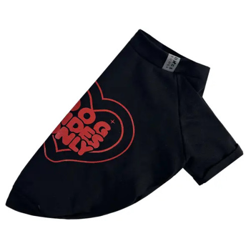 Футболка для собак Dog Vibes чёрная F-92