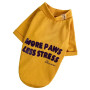 Футболка для собак Less Stress жовта F-94