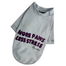 Футболка для собак Less Stress сіра F-97