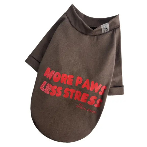 Футболка для собак Less Stress шоколад F-99