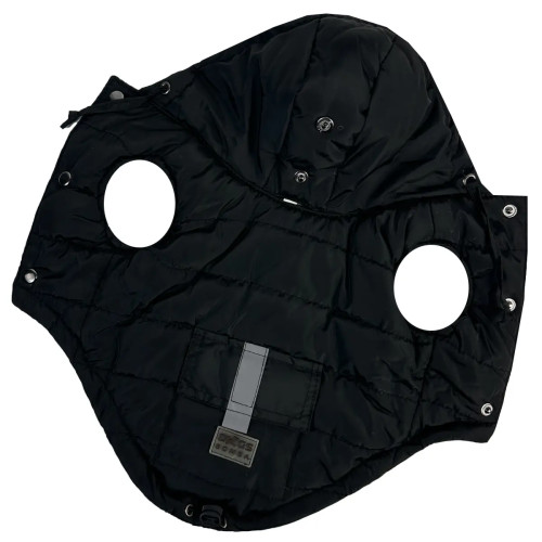 Жилет для собак з кишенею чорного кольору G-111