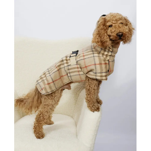 Жилет для собак стёганый двусторонний чёрный G-114