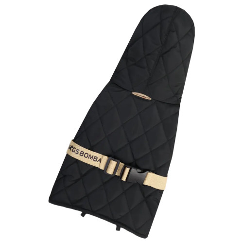 Жилет для собак стёганый двусторонний чёрный G-114