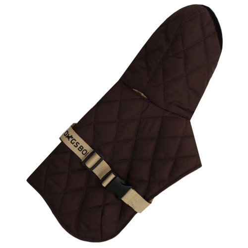 Жилет для собак стёганый двусторонний шоколад G-115