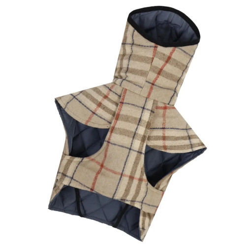 Жилет для собак стёганый двусторонний графит G-119