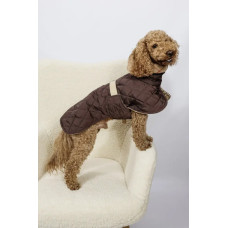 Жилет для собак стёганый двусторонний капучино G-120