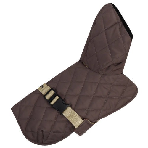 Жилет для собак стёганый двусторонний капучино G-120