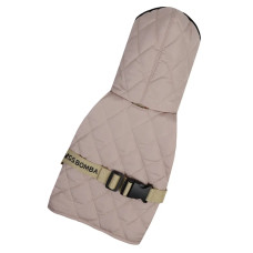 Жилет для собак стёганый двусторонний пудра G-121