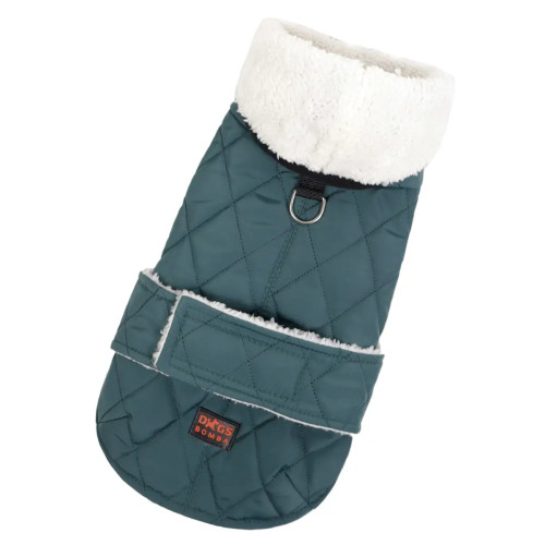 Жилет для собак Dogs Bomba на липучке изумрудного цвета GL-13