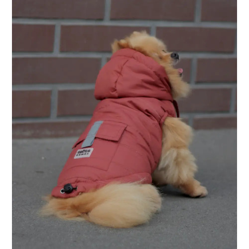 Жилет для собак з кишенею цегляного кольору G-80