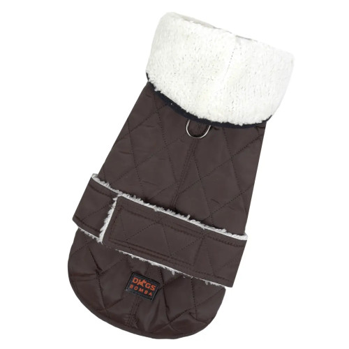 Жилет для собак на липучке шоколадного цвета GL-5 (осень-зима)