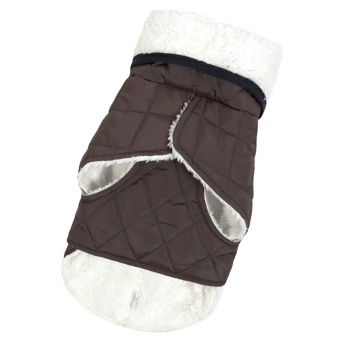 Жилет для собак на липучке шоколадного цвета GL-5 (осень-зима)