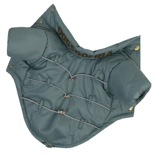 Куртка с фиксаторами для собак мята K-100