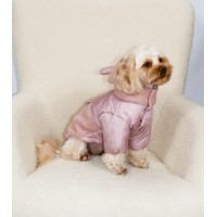 Куртка для собак Teddy пудрового кольору K-97