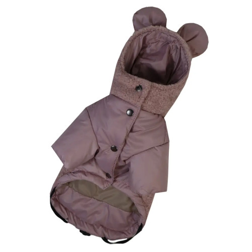 Куртка для собак Teddy пудрового кольору K-97