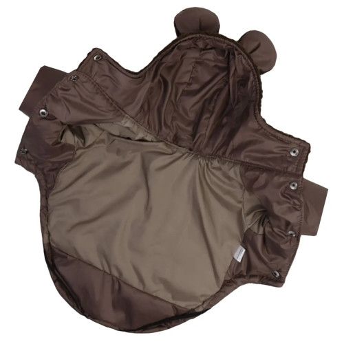 Куртка для собак Teddy шоколадного кольору K-99