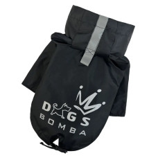 Дощовик-парка для собак чорного кольору M-109