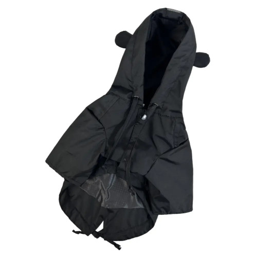 Дощовик-парка для собак чорного кольору M-109