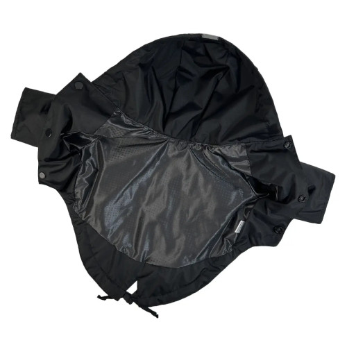 Дощовик-парка для собак чорного кольору M-109