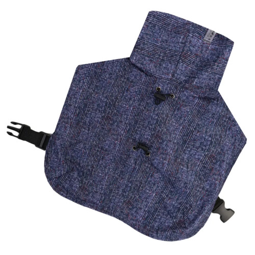 Плащ-дождевик для собак в клетку M-128