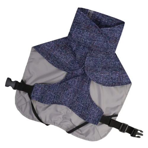 Плащ-дождевик для собак в клетку M-128