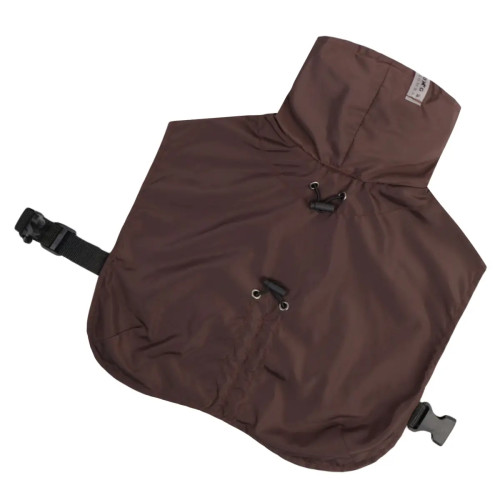 Дощовик-плащ для собак шоколадного кольору M-131