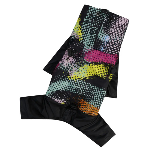 Дождевик для собак с фиксаторами абстракция M-132